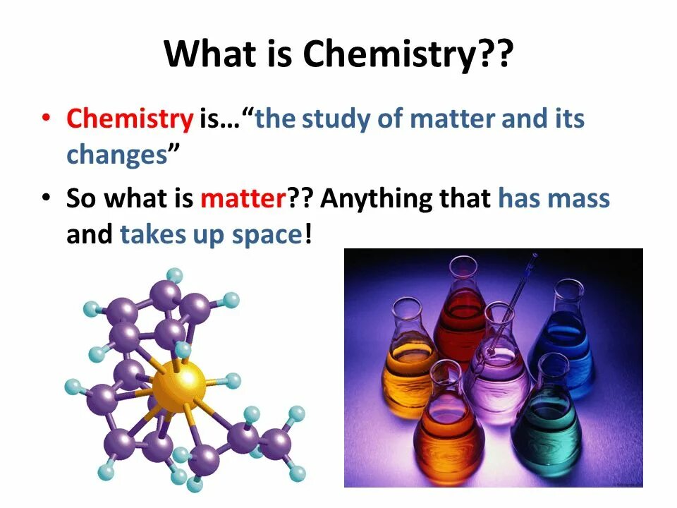 The word science means. What is Chemistry?. What is matter?. Types of Chemistry. Химия на английском.