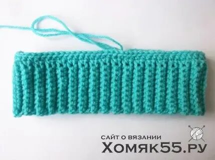 Шапка резинка крючком