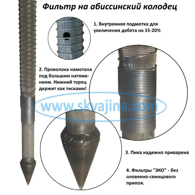 Плюсы абиссинской скважины. Фильтр для скважины игла 150 мм. Фильтр игла для Абиссинской скважины 1". Забивной фильтр игла 1 для Абиссинской скважины. Игла скважинная стальная оцинкованная Multi 1"-1,3 м абиссинский колодец.