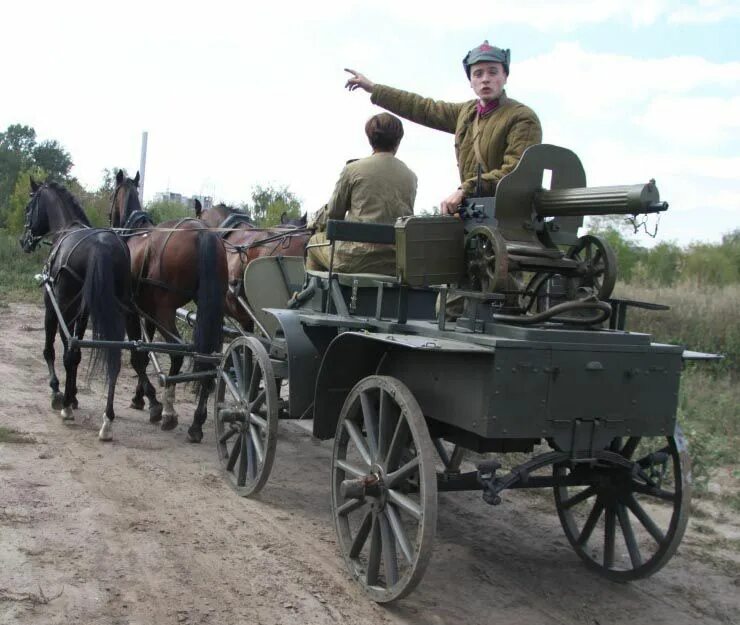 Военная телега. Тачанка Махно. Тачанки батьки Махно.