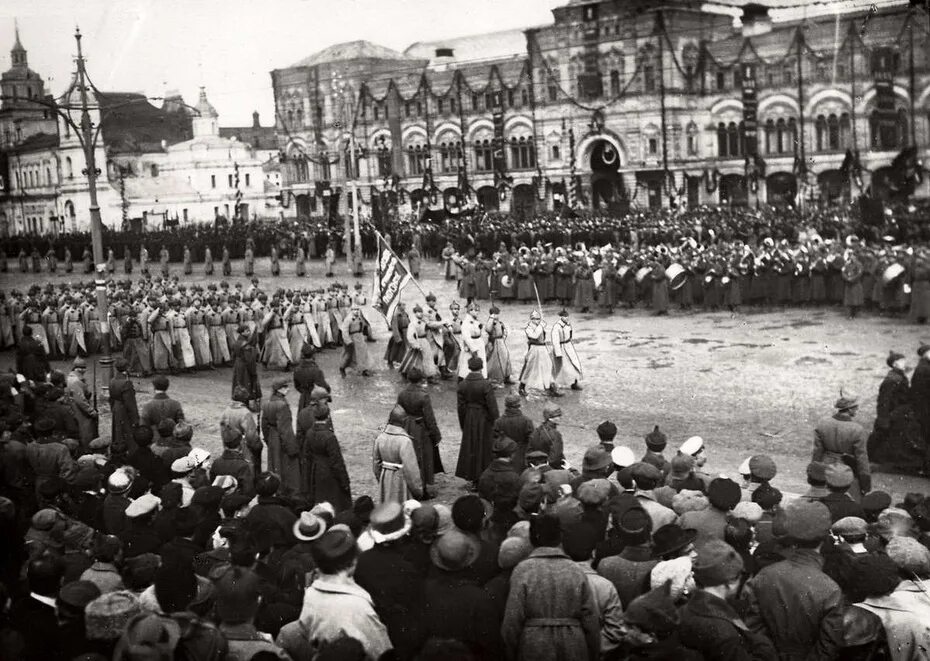 Парады СССР 1920е. 1923 Год Россия. Парад РККА на красной площади 1920.