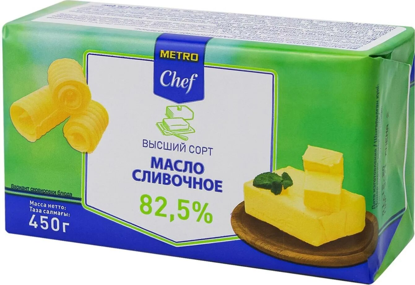 Масло сливочное метро