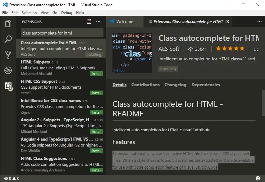 Feature codes