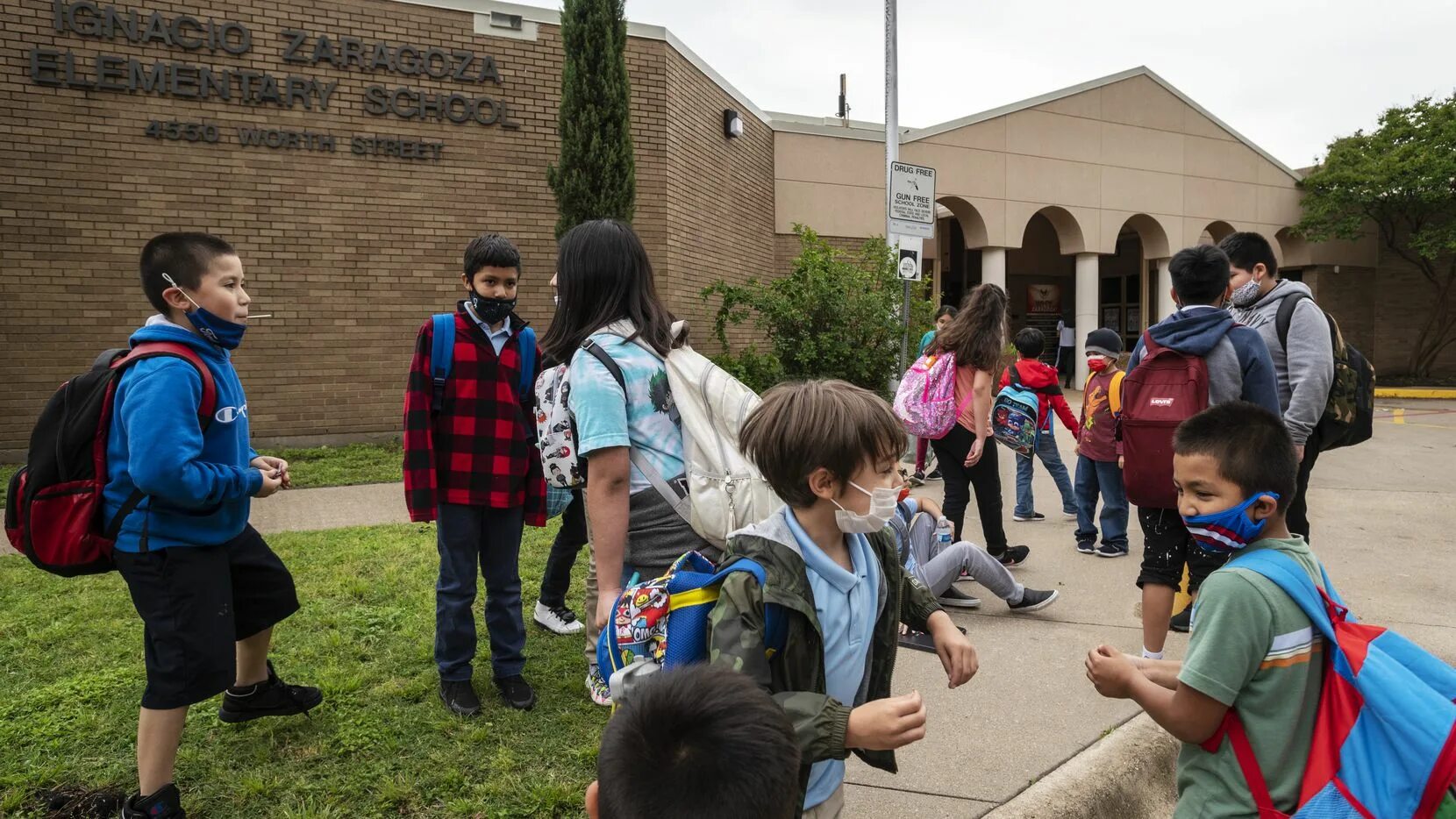 The students go home. Pupils go to Village Schools.