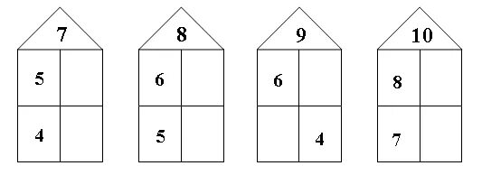Состав чисел 6 9. Засели домики. Числовые домики. Состав числа домики. Состав числа 8 домики.