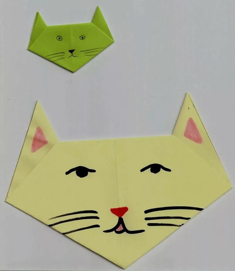 Кошечка из бумаги. Поделка котик из бумаги. Оригами кошка. Оригами кошка из бумаги. Бумажные кошечки