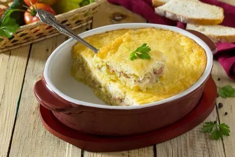 Картофельная запеканка с молоком яйцом