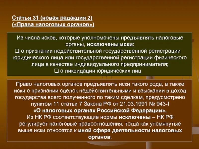 Требования предъявляемые органами государственной. Ст 90 НК РФ. Ст 31 НК РФ. Налоговый кодекс ст. 31.