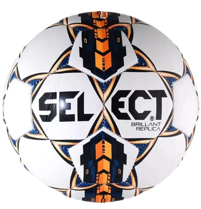 Мяч select 4 размер. Футбольный мяч select brilliant replica 4. футбольные мячи селект из полиуретана.
