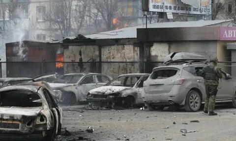 Обстрел мариуполя
