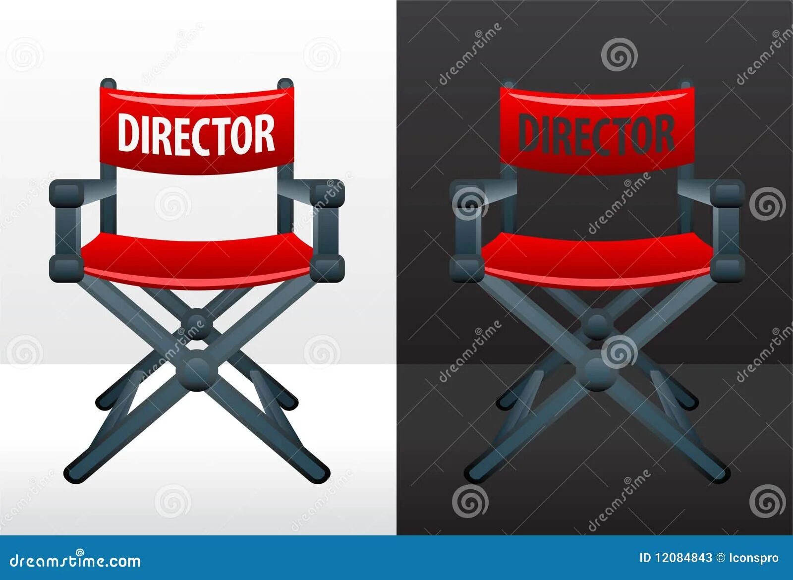 It s on the chair. Стул режиссера. Кнопка на стуле. Трибуна кресло вектор. Стул директора на съемках символ.