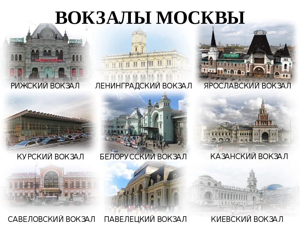 Насколько москва. Перечень ЖД вокзалов Москвы. Вокзалы Москвы презентация. Железнодорожные вокзалы Москвы список. Схема вокзалов Москвы.