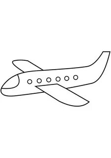 Самолет рисунок простой.
