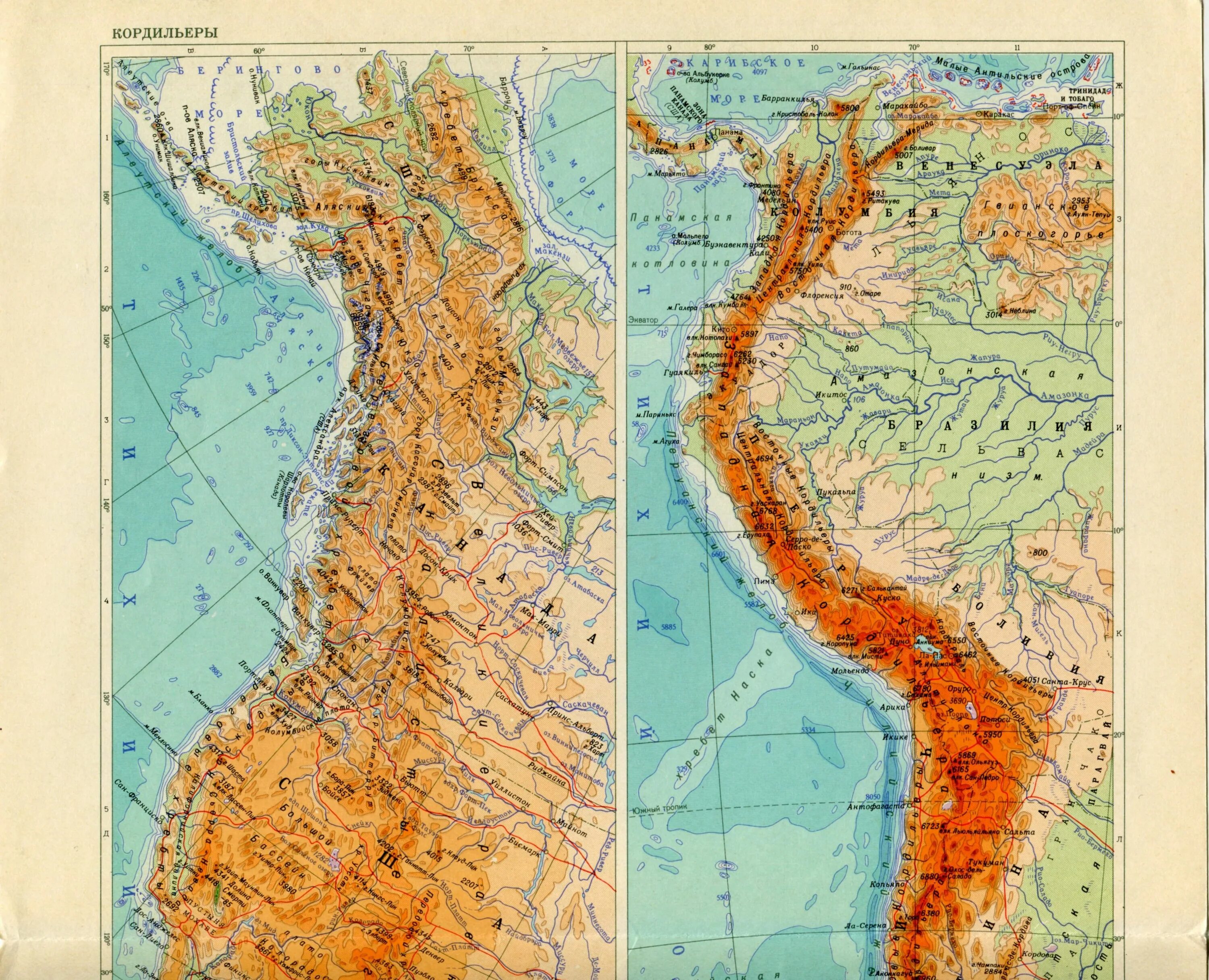 В каком направлении кордильеры. Горная система Кордильеры на карте. Анды и Кордильеры на карте. Горы Кордильеры на карте Северной Америки.