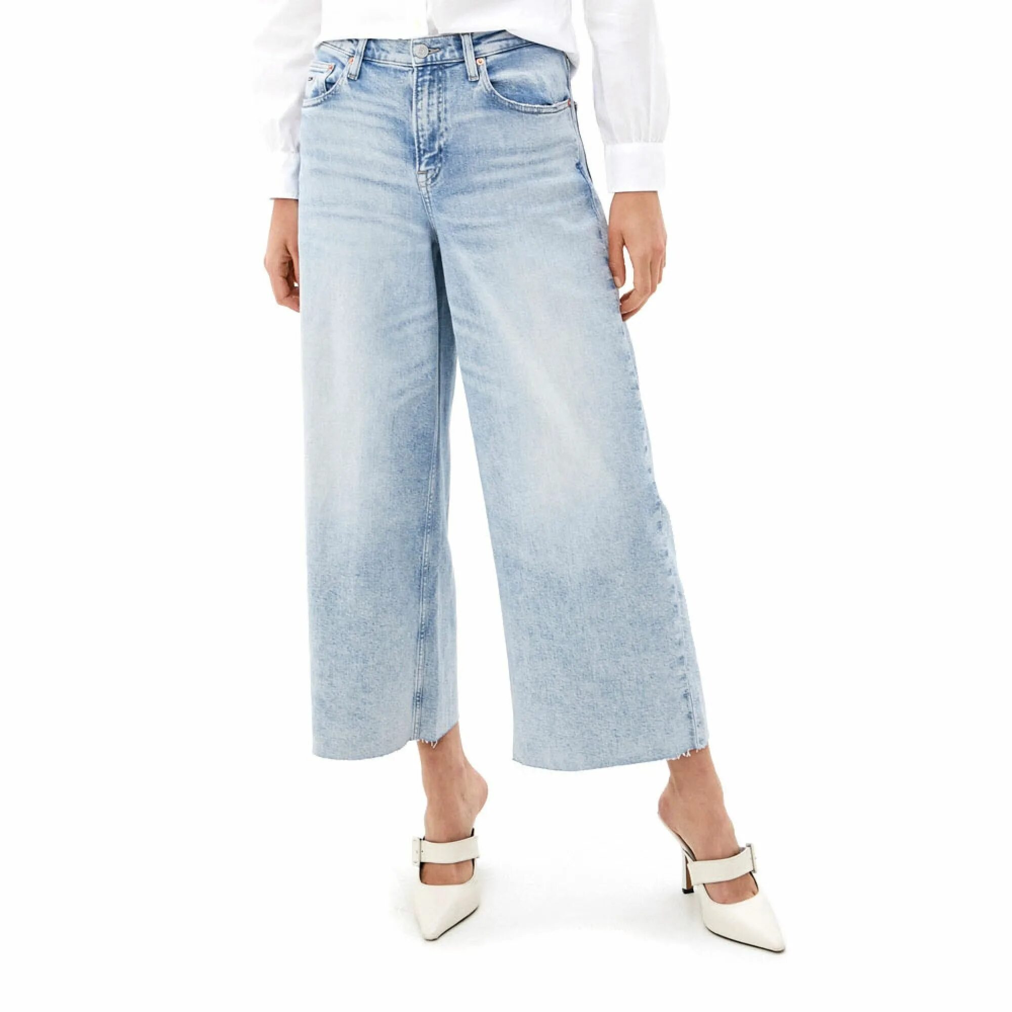 Широкие голубые джинсы женские. Широкие джинсы Томми Хилфигер женские. Tommy Hilfiger джинсы женские широкие. Tommy Hilfiger женские джинсы wide Leg.