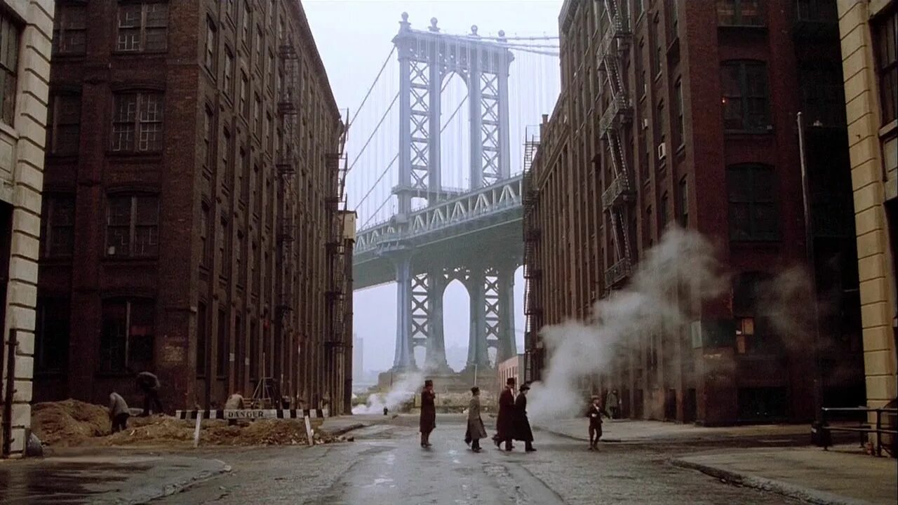 Однажды в Америке Бруклинский мост Кадр. Однажды в Америке once upon a time in America. Однажды в Америке Кадр с мостом. Once in city