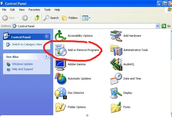 Remove controls