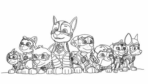 Paw Patrol Mighty Pups coloring Paw patrol coloring pages, Paw patrol coloring, 