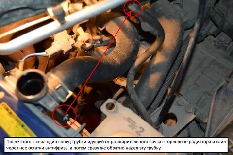 Тойота слить антифриз
