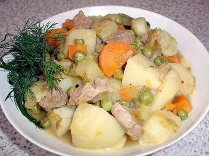 Картошка с мясом морковью