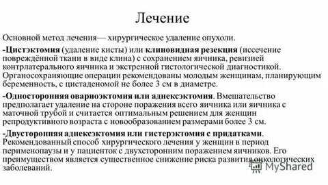 Лечение кисты спб