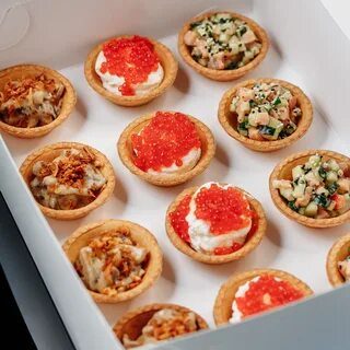 Тарталетки с начинкой с красной