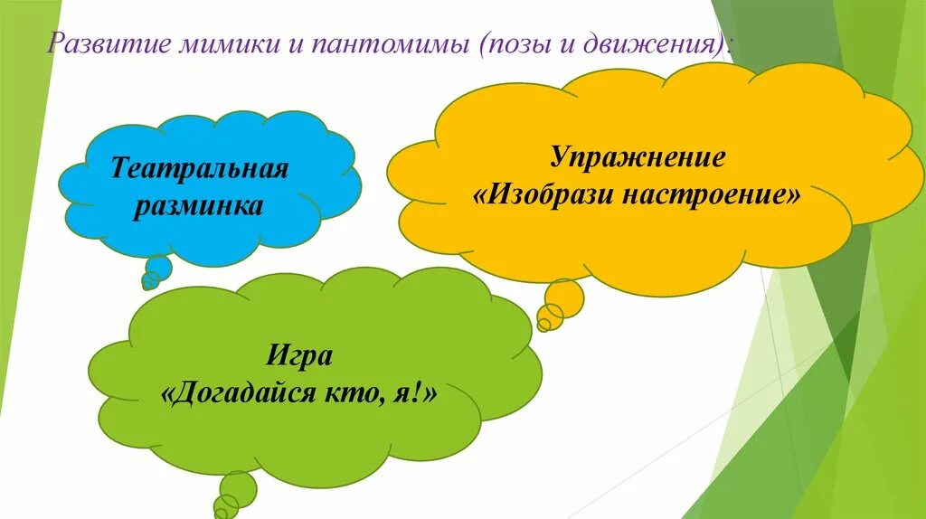 Развития выразительность движений и