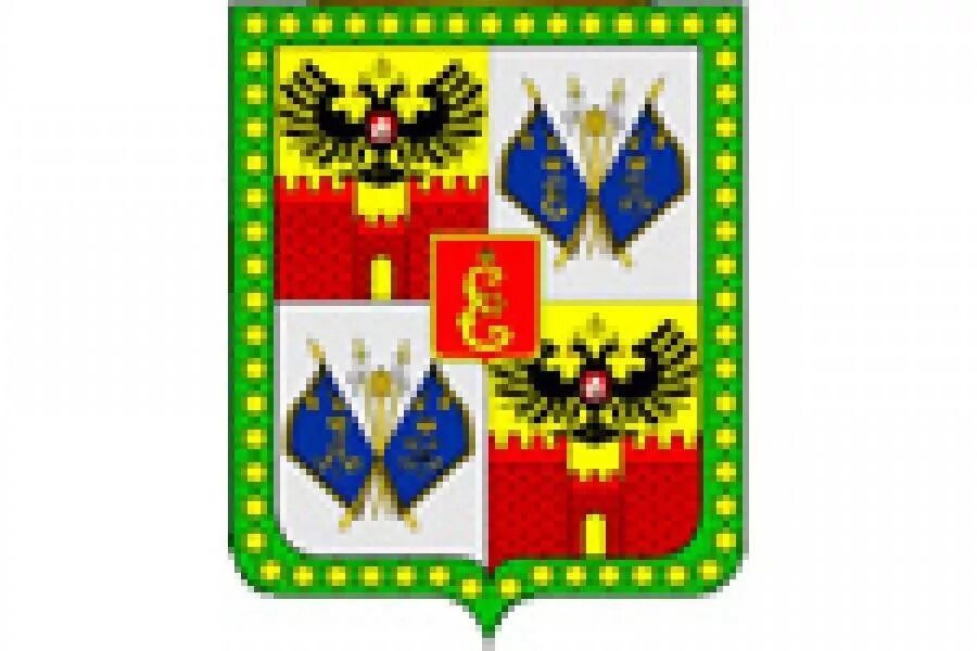 Купить Герб Краснодара 35х43 см, печатный, темная рамка (большая форма) в Нижнем