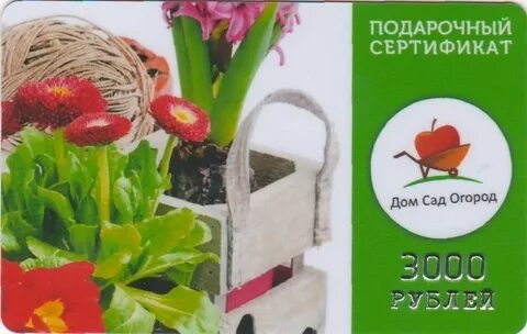 Сертификат в дом