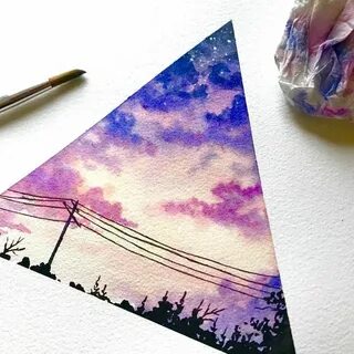 Рисование акварельными