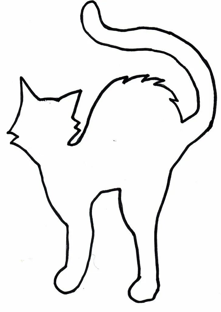 Кошка для вырезания из бумаги. Трафарет кошки для вырезания. Контур кошки для вырезания. Трафарет кошки для рисования. Шаблон кошки для рисования.