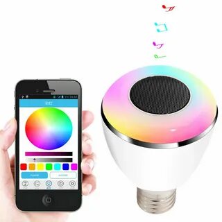 Лампа с колонкой bluetooth