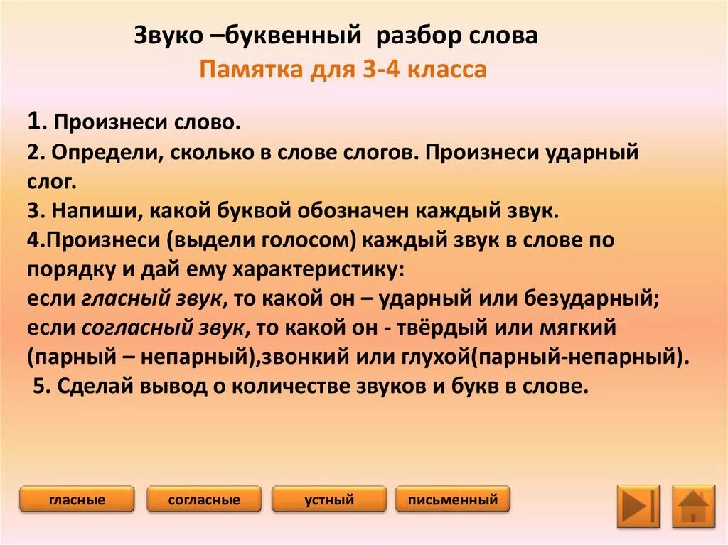 Пальто разбор 1 класс. Памятка как делать звуко буквенный разбор. Звуко-буквенный анализ слова. Звуко буквенный анализ памятка. Памятка звуко буквенный разбор.