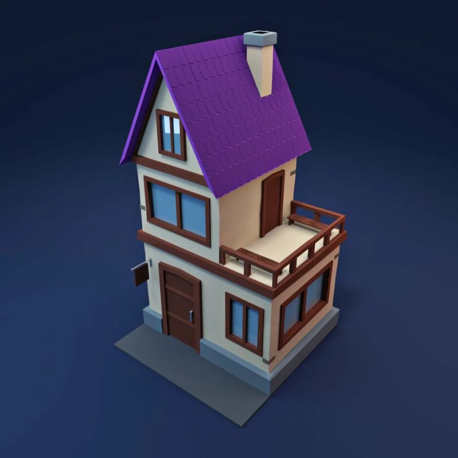 Домик 3д Лоу Поли. Low Poly Blender дом. 3д модели Low Poly House. Моделирование домов.