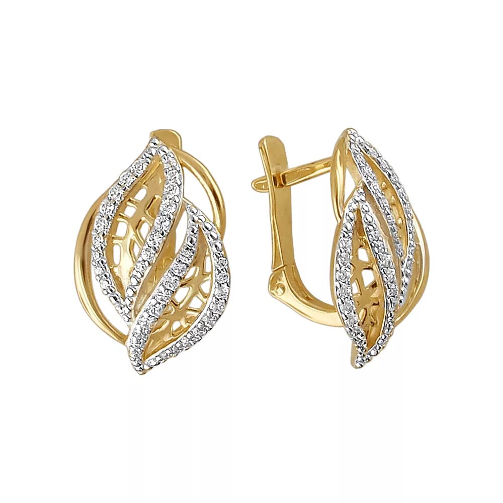 серьги ювелирные delta 1202123. золотые серьги с фианитом 585 пробы. серьги фианит с105061пв. золотые серьги с фианитом 585 пробы. серьги 01с0313495 эстет.