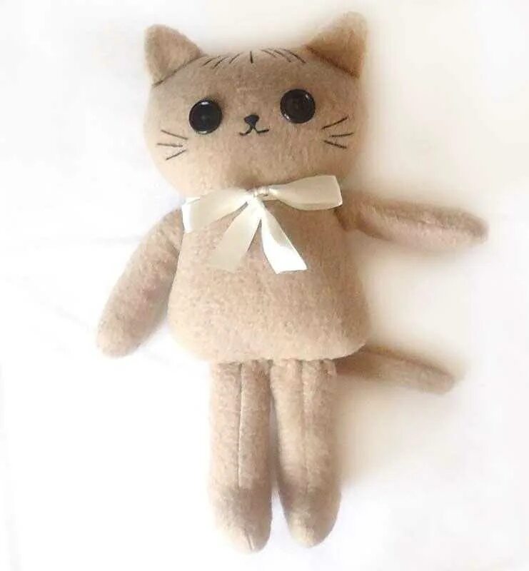 Как сделать мягкого котика