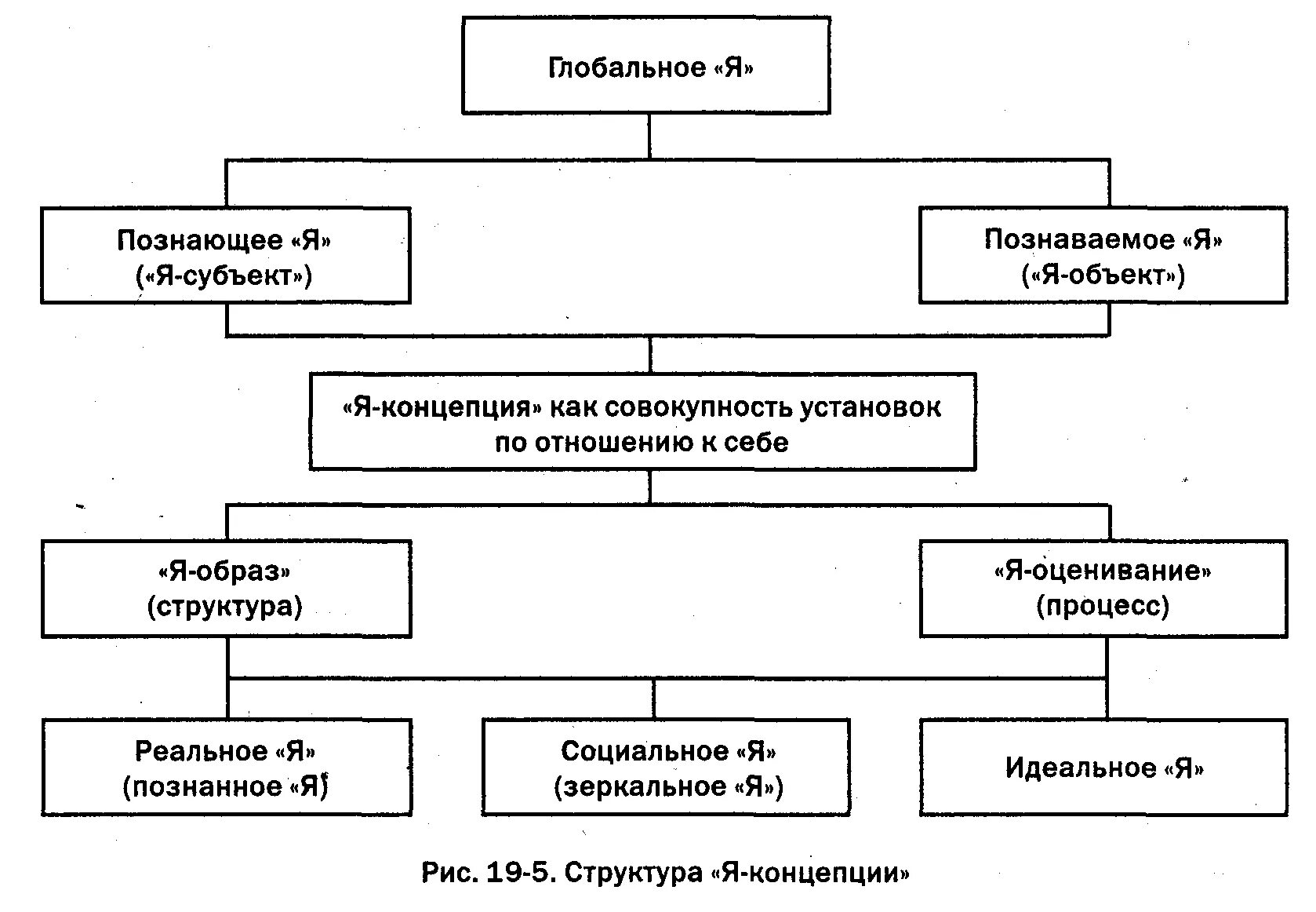 Структура я-концепции по р Бернсу. Я концепция Бернс. Структура я концепции схема.