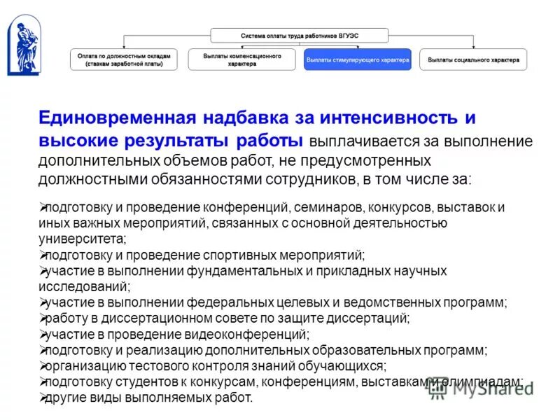 Критерии за интенсивность и высокие результаты работы. Премия за интенсивность труда. основание для выплаты премии. формулировки для выплаты премии. формулировка доплаты за интенсивность.