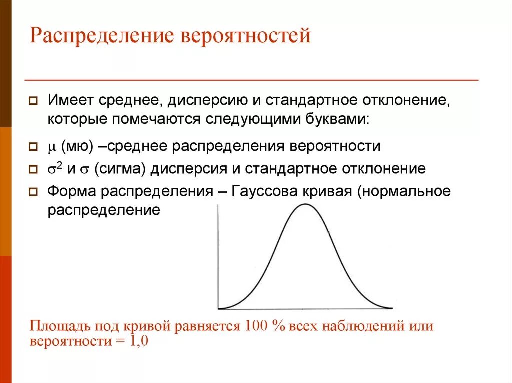 Основные распределения вероятностей