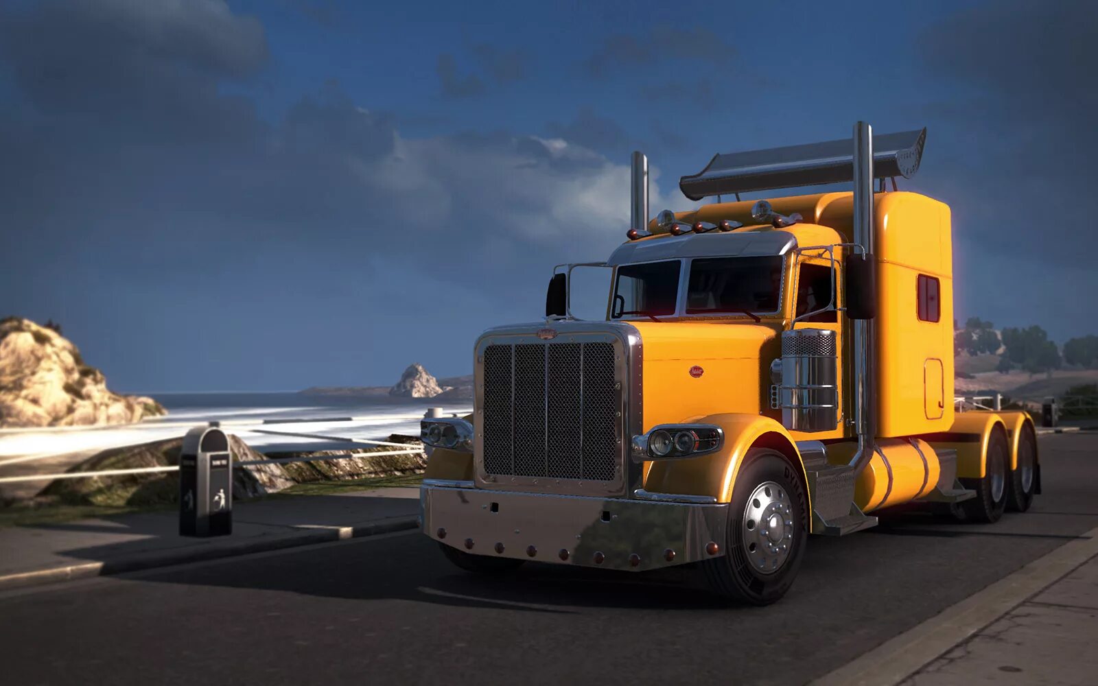 Ats грузовики. Американ Truck Simulator. Peterbilt 579 ATS. АТС Американ трак симулятор. Тягач Американ трак.