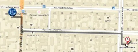 Ул чайковского на карте