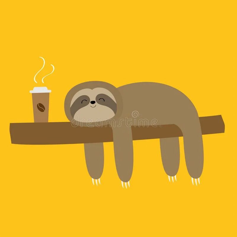 Сонные лени. Sleeping Sloths. Little Sloth Sleepy. Рисунок ленивцы спят друг на друге на сером.