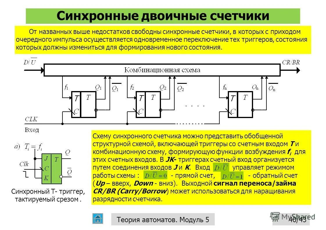 Синхронный счетчик