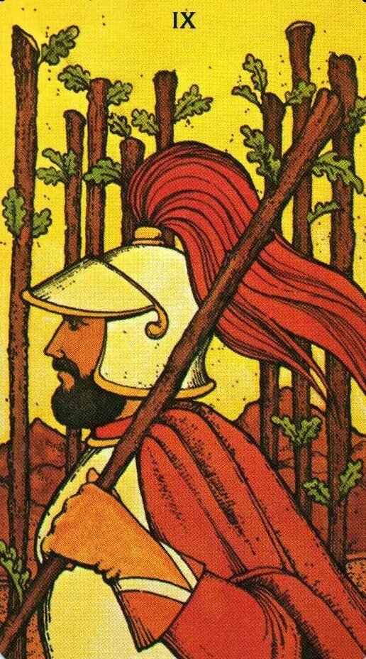 Паж жезлов и девятка жезлов. 9 посохов уэйта. 9 жезлов таро уэйта. 9 жезлов райдер уэйт. девятка посохов таро уэйта.