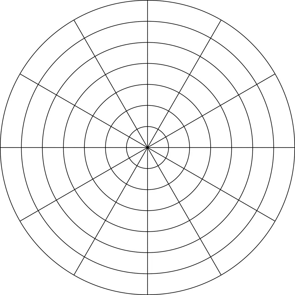 Полярная система координат шаблон. Азимутальная координатная сетка. Полярная сетка. Полярная сетка. Круговая координатная сетка.