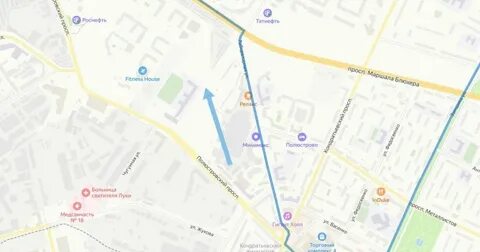 Карта полюстровского проспекта