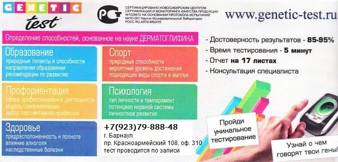 Тестирование барнаул