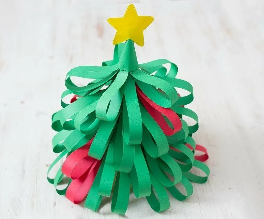 Снеговик из бумаги своими руками. Поделки к новому году своими руками презентация. Ёлки из бумажных полос. Простая елочка из бумаги. Елка из цветной бумаги 1 класс.