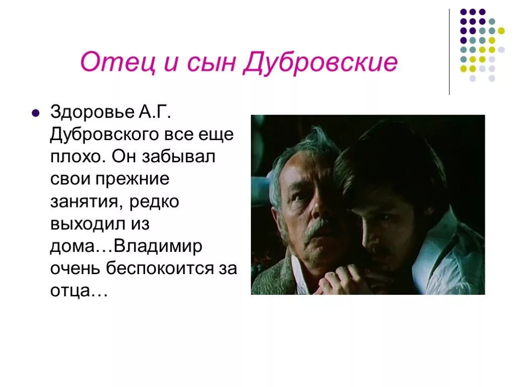 Каковы отношения отца и сына дубровских. Характеристика отца и сына дубровских. характеристика отца и сына дубровских 6 класс. отец и сын дубровские. сын дубровского.