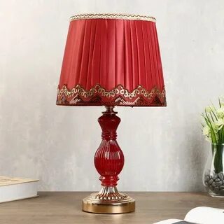 Настольные лампы красные